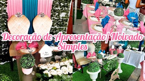 Decoração de Apresentação Noivado Simples e Linda em Angola Erika