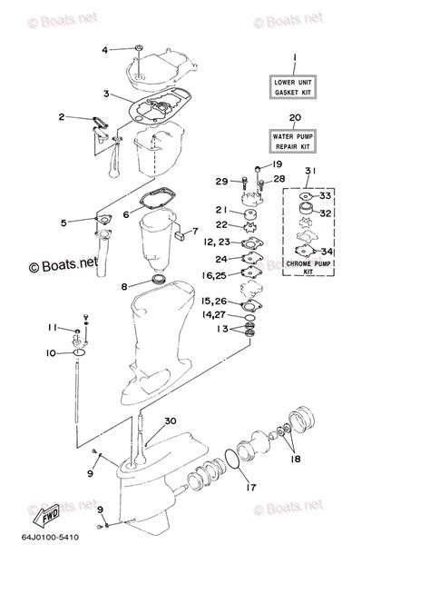 Yamaha Outboard 2000 Oem Parts Diagram For Repair Kit 4 T50tlry