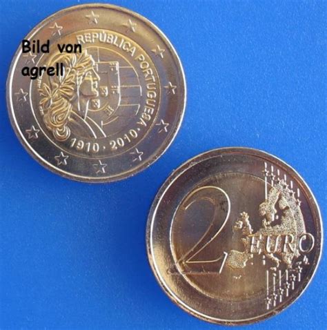 2 Euro Gedenkmünze Portugal 2010 Portugiesische Republik Euromuenzen