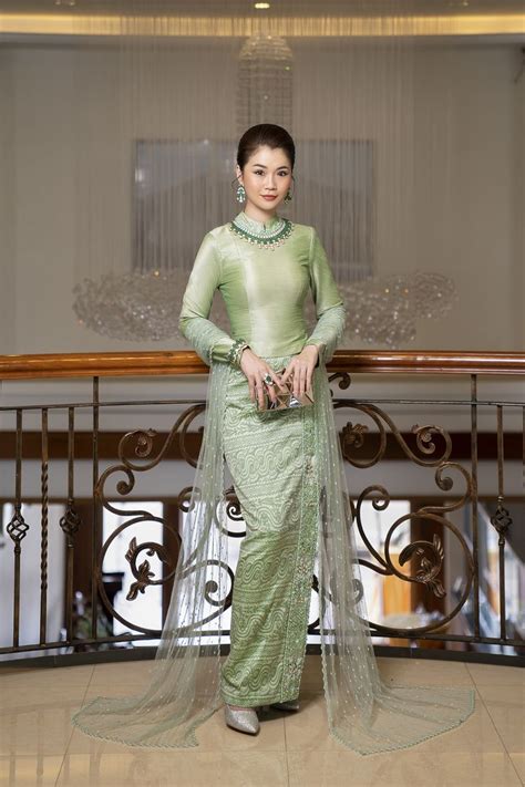 Pin By Jone Jone On Designer Jone Jone Batik Fashion Myanmar Dress