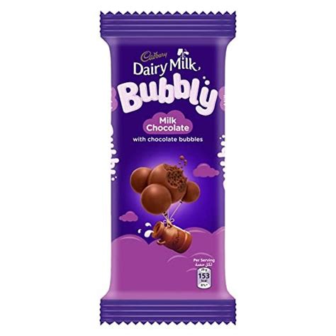 Cadbury Dairy Milk Bubbly Milk Chocolate 87 G Sajnas Nuts And Fruits