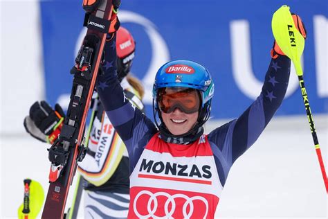 Shiffrin Wins Slalom Moves Within 1 Win Of World Cup Record Marca