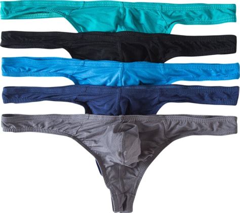 Yfd Mens Comfortable Modal Briefs G String Sexy Low Rise Underwear