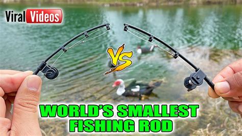 World S Smallest Fishing Rod MUST WATCH The BEST Micro Fishing Ever