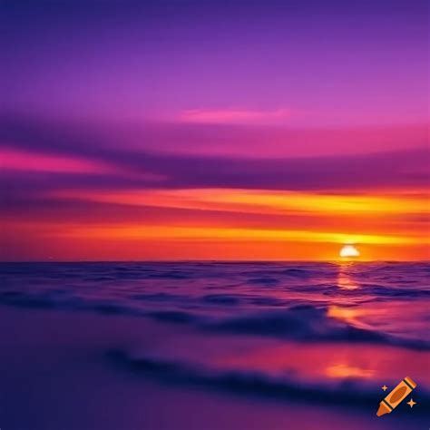 Award Winning Photograph A Sunset Over The Ocean The Sky A Brilliant