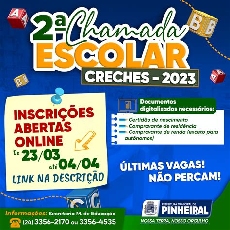 Prefeitura De Pinheiral Abre Inscrições Para Matrículas Da Segunda