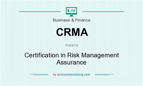 Crma Certified In Risk Management Assurance Assurance Tout Risque