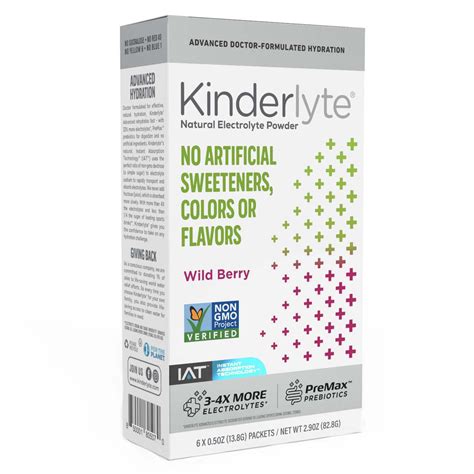 Kinderlyte Advanced Electrolyte Powder Wild Berry Shop Cough Cold