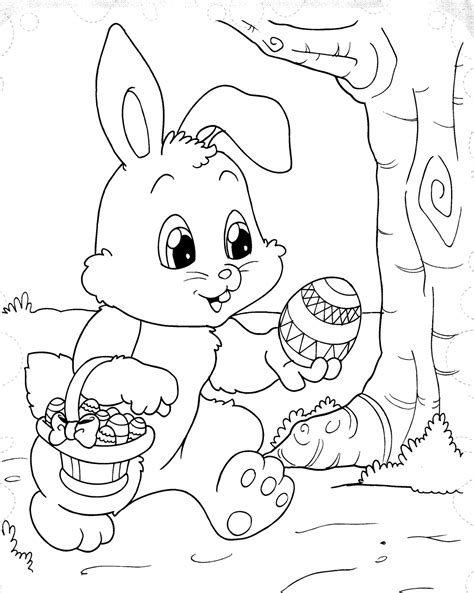 Ba Da Web Desenhos De P Scoa Para Colorir Pintar Imprimir Coelhos