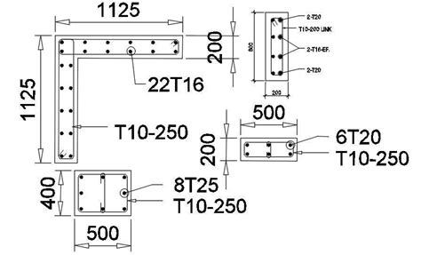 Beam Column Reinforcement Details Are Provided In This Autocad Dwg File