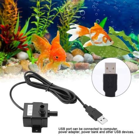 Pompe Eau Submersible Usb Dc V Pompe Sans Brosse Aquarium Aquarium