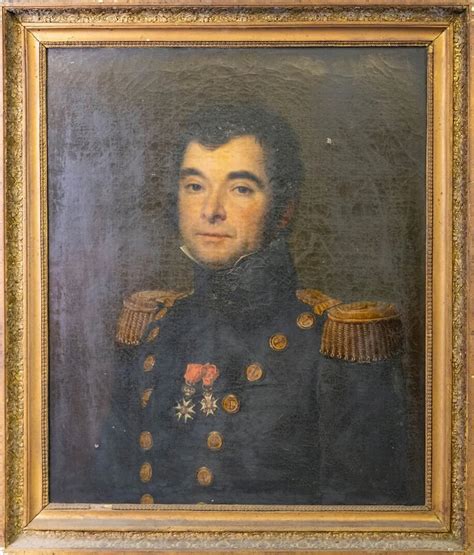 Le Rare Portrait D Un Capitaine De Vaisseau Sous La Restauration En