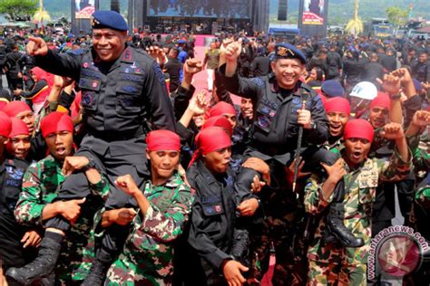 Upacara HUT Korps Brimob ANTARA News