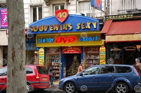 Sex Shop In Montmartre Paris Editorial Stock Image Image Of Window