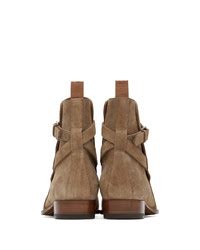 Saint Laurent Tan Wyatt Jodhpur Boots 995 SSENSE Lookastic