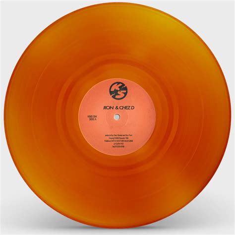 Untitled Transparent Orange Vinyl Kms054orange Ron And Chez D Ron