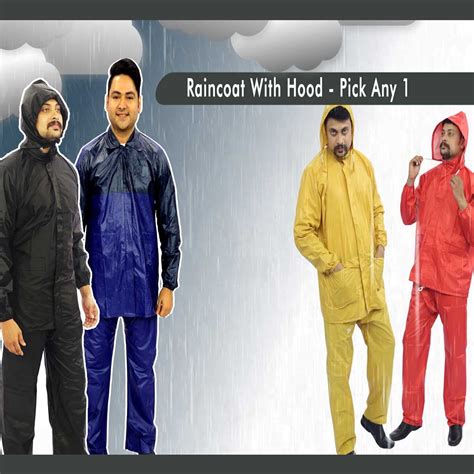 Buy Pick Any Coloured Raincoat For Men By Scottish Club Online At