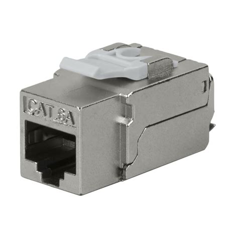 Cat6a Stp 90 Derece 110 Punch Down Keystone Jack Rj45 Bağlantı