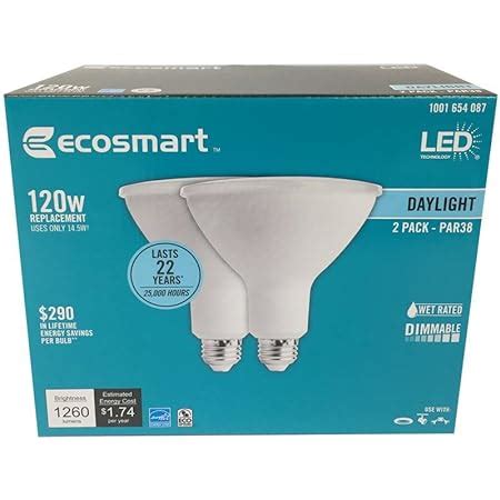 Ecosmart Watt Equivalent Par Dimmable Energy Star Flood Led Light