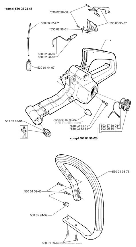 Husqvarna 141 1998 09 Parts Diagram For Handle Assembly