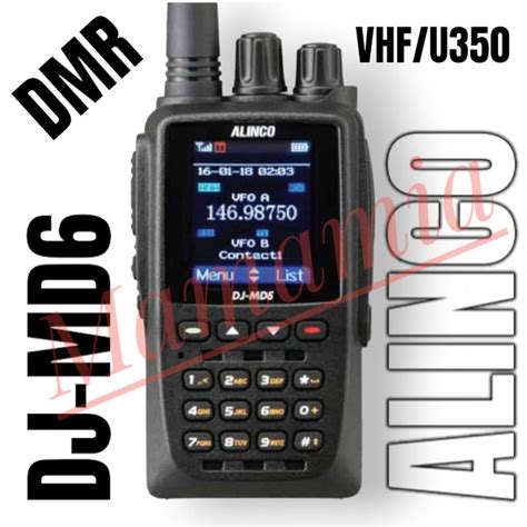 Alinco Dj Md Ht Dmr Vhf Uhf Oryginal Garansi Resmi