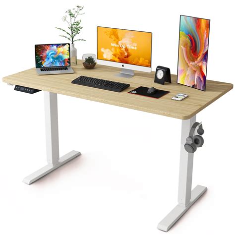 Win Up Time Standing Desk Adjustable Height- Whole Piece Desktop Stand ...