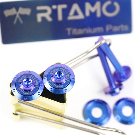 RTAMO Titanium Gr5 Visor Bolt Set For Nmax Aerox 155 Include 8 Pcs With