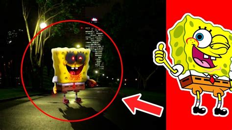 Bob Esponja Exe Captado En C Mara En La Vida Real Youtube