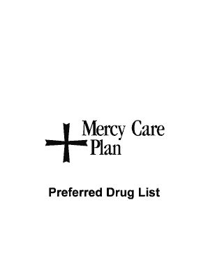 Fillable Online Formulary Preferred Drug List Fax Email Print PdfFiller