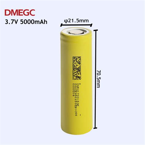 Grade A Dmegc 21700 Battery 5000mah 37v 21700 Cell Lithium Ion