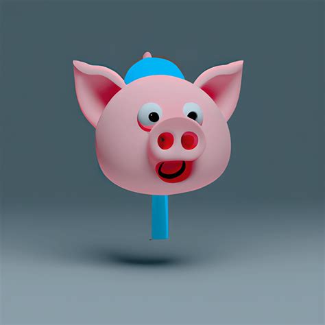 Peppa Pig 3D Art · Creative Fabrica