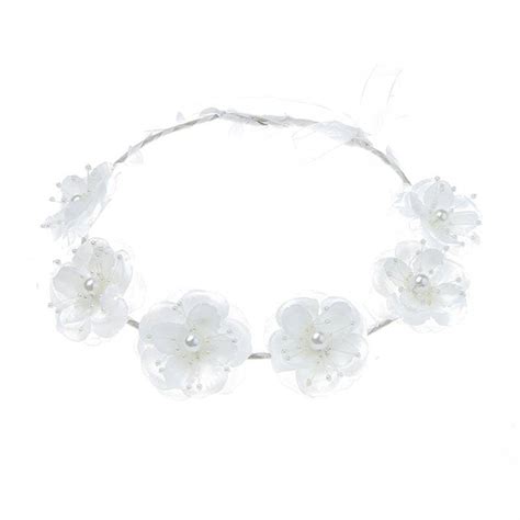 Pure White Flower Headband Headdecor