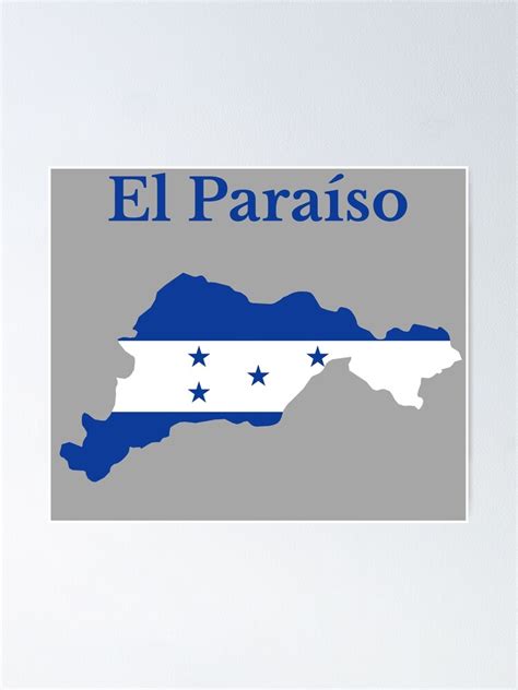 "El Paraiso Department Map Design, Honduras. " Poster for Sale by marosharaf | Redbubble