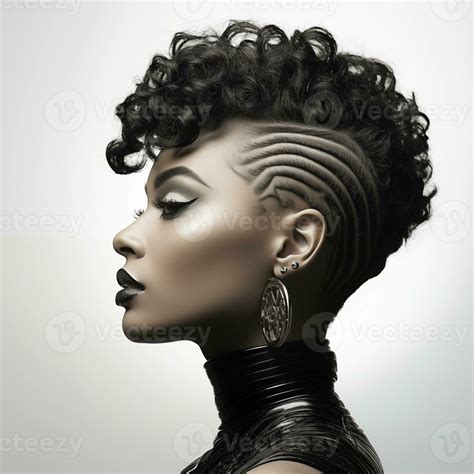 Illustration of a haircut fashion portrait, AI Generated 34223041 Stock ...