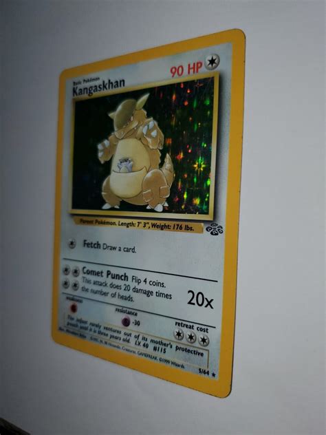 Pokémon TCG Kangaskhan Jungle 5 64 Holo Unlimited Holo Rare MP eBay