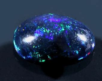 X Mm Black Opal Natural Black Ethiopian Fire Opal Black Etsy