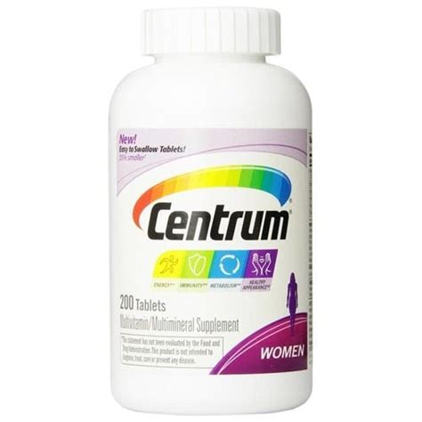 Centrum Women S Multivitamin Multimineral Supplement With Iron Daily