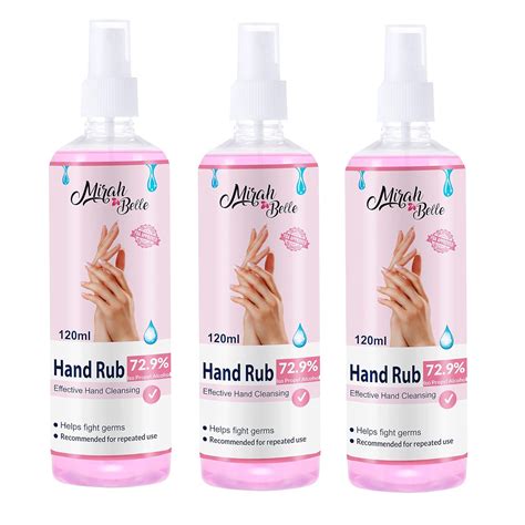 Mirah Belle Hand Rub Sanitizer Spray BUY 3 GET 6 Masks Pack Of 3