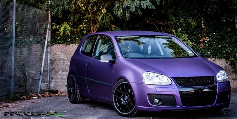 Matte Purple Wrap By Monsterwraps Vw Golf Mk5 Gti Facelift Flickr