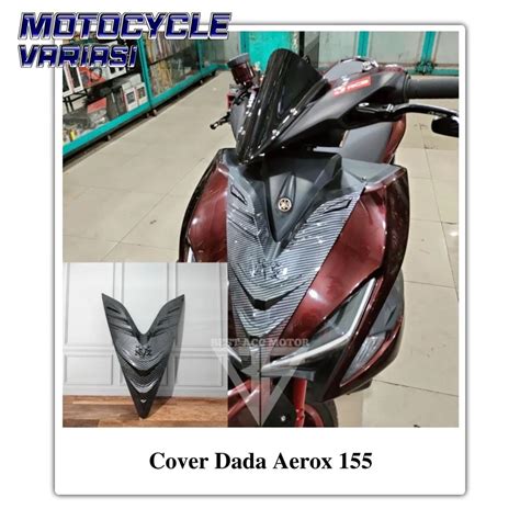 Cover Tutup Dada Depan Yamaha Aerox 155 Carbon Nemo Lazada Indonesia