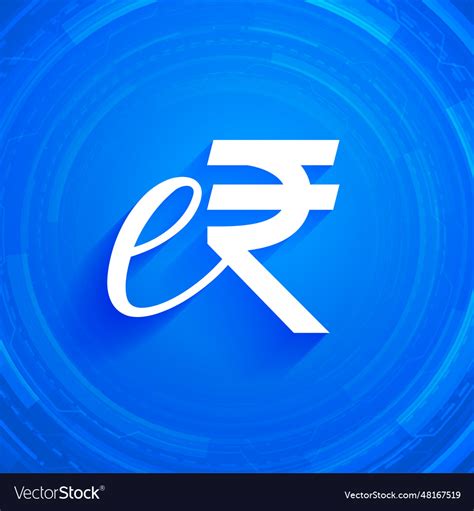 Virtual Einr Erupi Digital Currency Symbol Vector Image