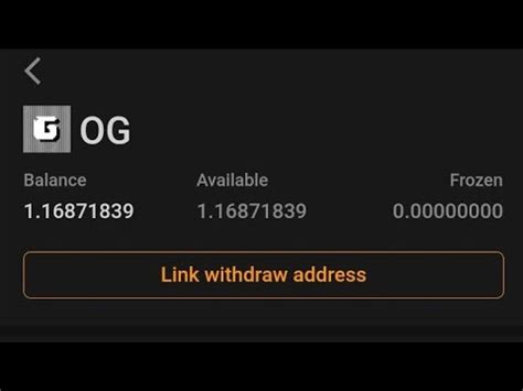 How To Link Your Og Withdrawal Address Successfully On Satoshi Mining