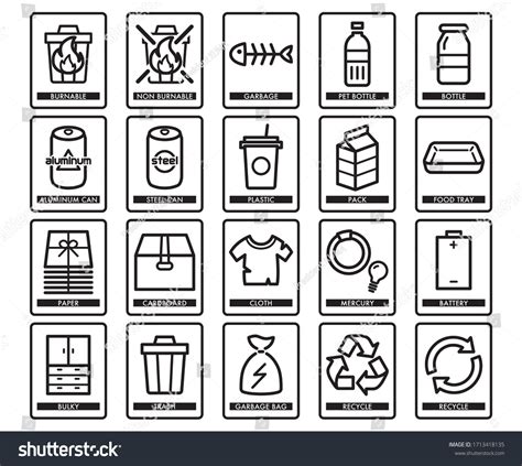 623 Waste Classification Icons Images Stock Photos And Vectors