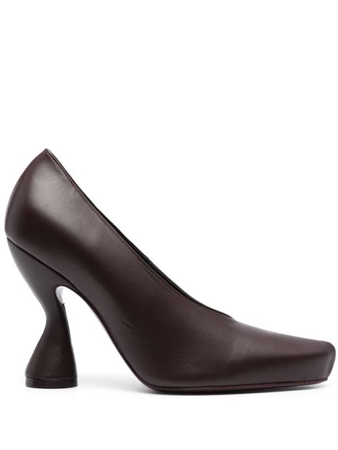 Lanvin Muse 105mm Leather Pumps Purple FARFETCH