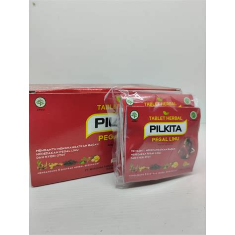 Jual Tablet Herbal Pilkita Pegal Linu Shopee Indonesia