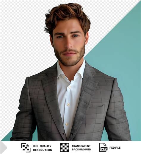 Premium De Buen Aspecto Hombre Elegante En Traje En La Oficina Png Psd