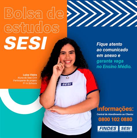 Sesi Oferta Bolsa De Estudos De 100 De Desconto