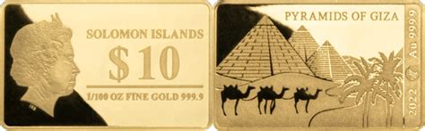 10 dollars Elizabeth II Pyramides de Gizeh Îles Salomon Numista