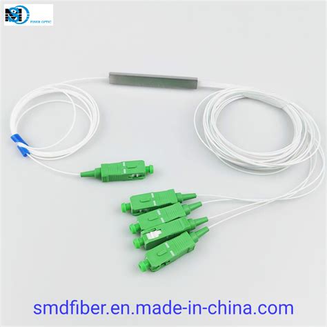 Ftth Mini Steel Tube Module X Fiber Optic Plc Splitter With Sc Apc