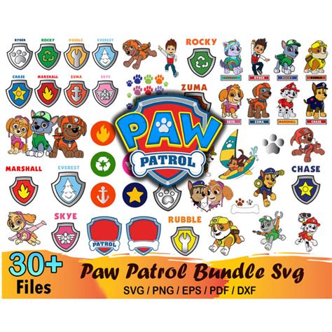 Paw Patrol Svg Bundle Paw Patrol Svg Paw Patrol Clipart Inspire Uplift